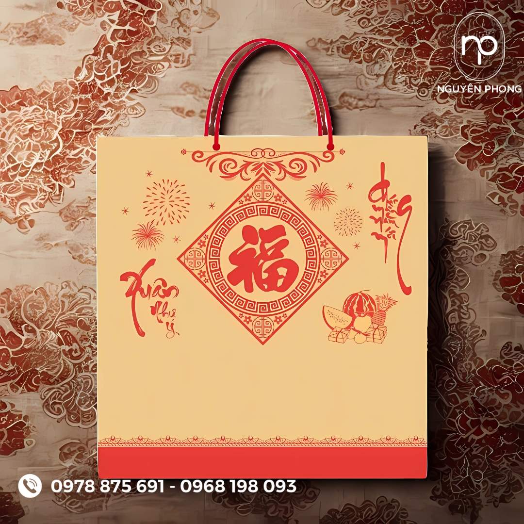  in túi giấy đựng quà tết